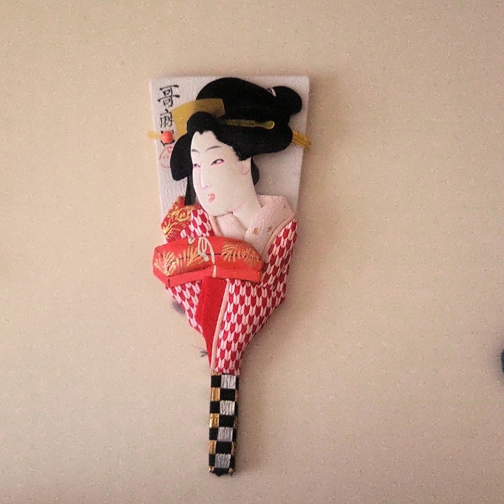miniature kabuki  vintage japanese  good luck  ornaments